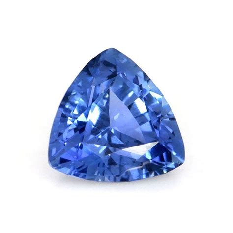 Ct Intense Blue Sapphire Trillion Cut From Ceylon Sri Lanka