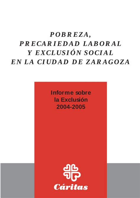 PDF POBREZA PRECARIEDAD LABORAL Y EXCLUSIÓN SOCIAL EN LA