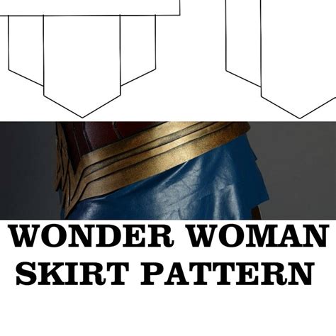 Wonder Woman Skirt Pattern Costume Cosplay Female Armor | Etsy