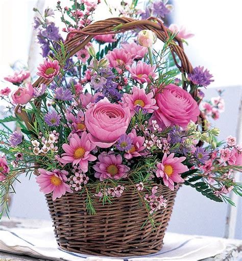 Cheer Up Flower Basket Flower Arrangements Beautiful Flowers Floral