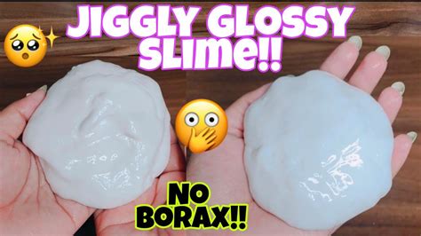 Jiggly And Glossy Slime How To Make Jiggly Glossy Slime At Home Without Borax Step By Step