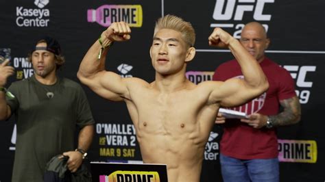 Song Yadong Ufc 299 Ceremonial Weigh In Mma Junkie