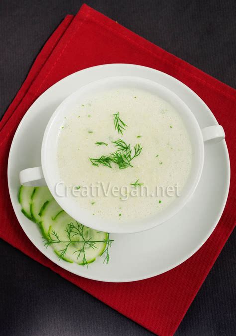 Sopa Fr A De Pepino Y Coco Al Eneldo Y Perejil Creativegan Net