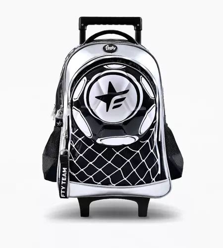 Mochila Carro 18 Pelota Futbol 3d Con Luz Led Footy