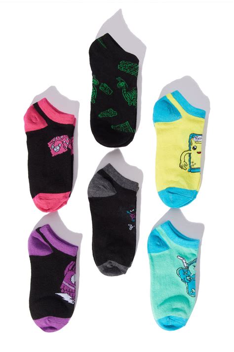 Mini Fortnite 5 Pack Socks - Multi Color | Fashion Nova, Kids Socks ...