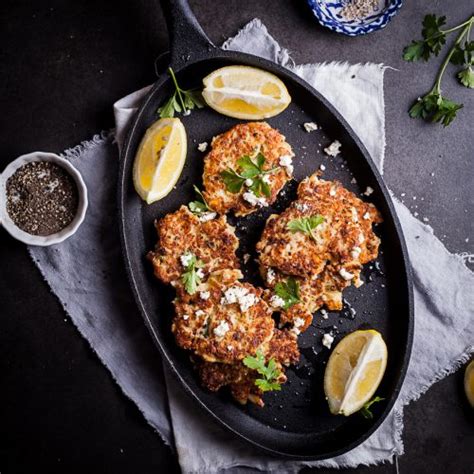 Cauliflower and Feta cheese fritters - Simply Delicious