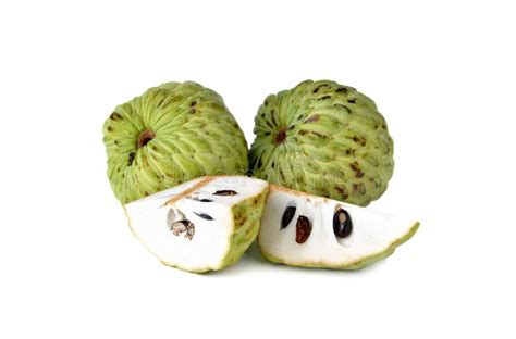 Custard Apple Fruit On White Stock Image Image Of Organic Tropical