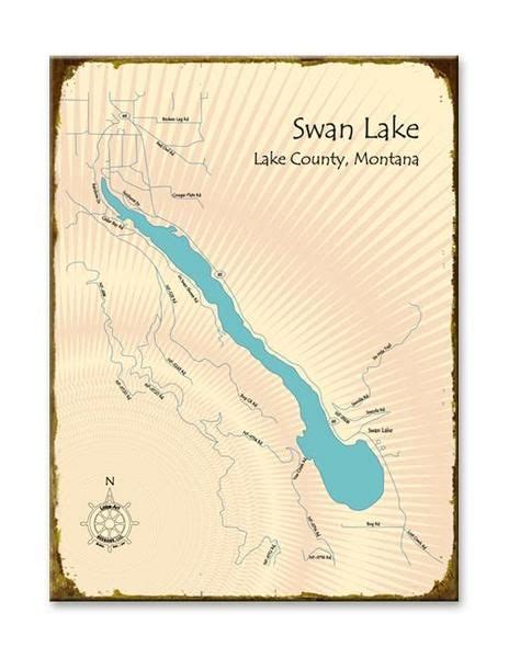 Lake Map Art 119 Lake Map Art Lake Map Swan Lake