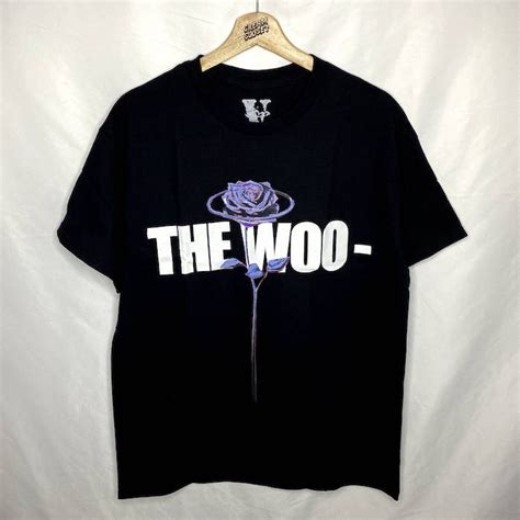 Vlone Pop Smoke Shoot For The Stars The Woo Rose Tour Merch Tee Xl