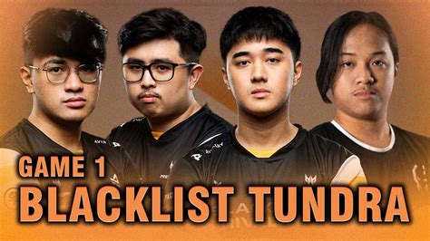 BLACKLIST Vs TUNDRA GAME 1 CAST BY KUKU ARMEL Elite League Dota