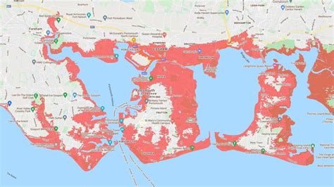 Flood risk map shows how rising sea levels could affect south coast | News - Hits Radio (South ...