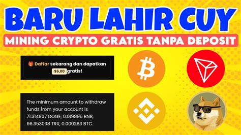 Baru Lahircloud Mining Crypto Gratis Tanpa Deposit Mantap Youtube