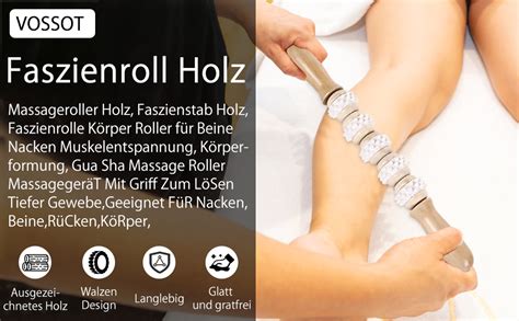 Faszienroll Holz Massageroller Holz Faszienrolle Holz Massage Roller