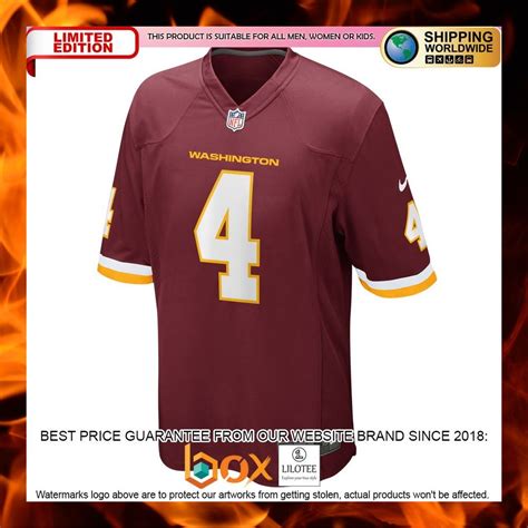 NEW Taylor Heinicke Washington Football Team Burgundy Jersey Football ...