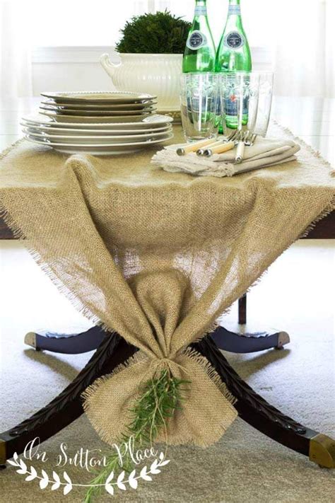 Easy No Sew Burlap Table Runner Artofit