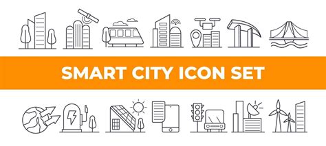 Smart City Icon Set Vector Art At Vecteezy