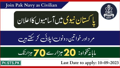 Join Pak Navy As Civilian August