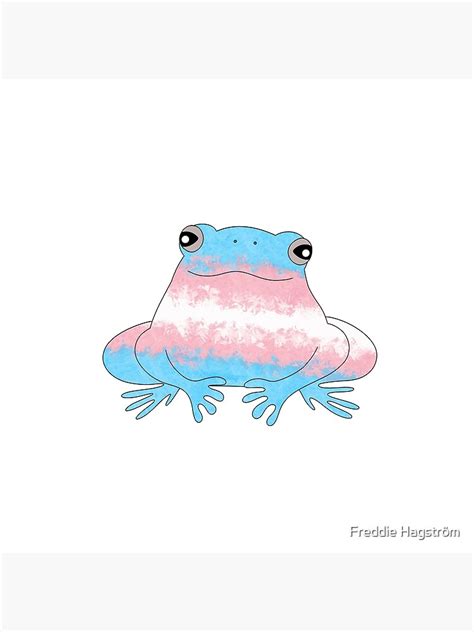 Trans Pride Frog Poster For Sale By Chrissienicks Redbubble