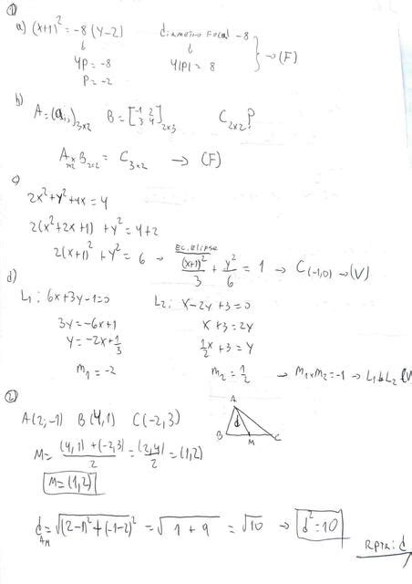 Matemática Básica Matrices Hoja 1 Solución Jesus uDocz