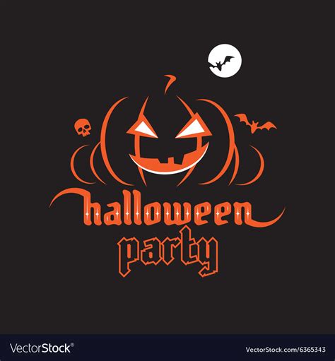 Halloween party poster Royalty Free Vector Image