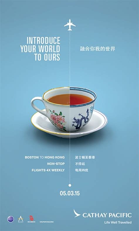 Cathay Pacific Unexpectedly Familiar Boston Launch Campaign Graphis