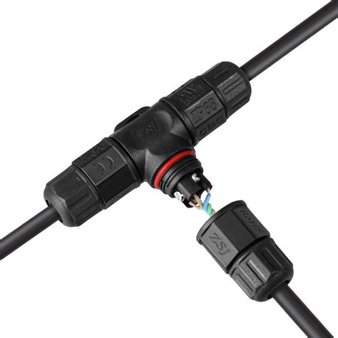 Conector T estanco 3x2 5mm² IP68