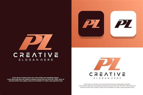 Création De Logo Abstrait Lettre Monogramme Pl Vecteur Premium