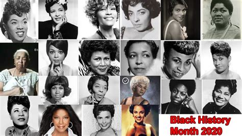 Black History Month 2020 Compilation Great Black Female Singers Youtube