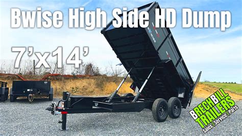 New 2021 B Wise Bwise Lp Le Low Pro Dump Trailer 7 X14 X14k Dt714lp Le