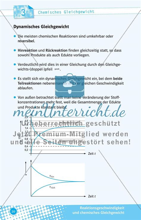 Reaktionsgeschwindigkeit Und Chemisches Gleichgewicht Meinunterricht