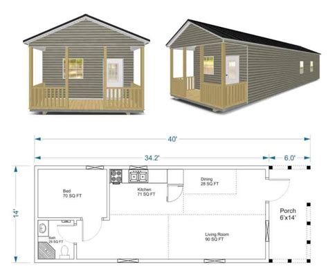 16 X 30 Cabin Floor Plans - Paint Color Ideas