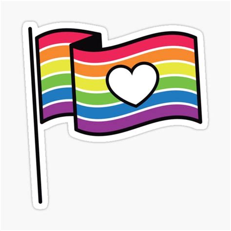 Gay Pride Flag Sticker By Brendajh14 Redbubble