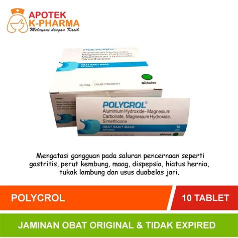 Jual Polycrol Strip Isi Tablet Obat Original Nicholas Shopee Indonesia