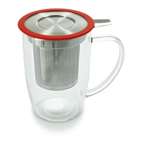 Glass Tea Mug with Infuser and Lid | Loose Tea Infuser Mug - Good Life Tea