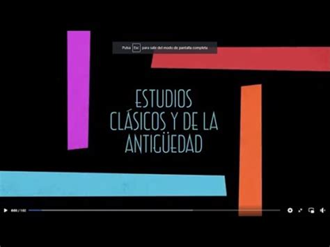 Grado en Estudios Clásicos y de la Antigüedad YouTube