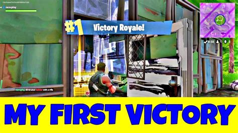 My First Fortnite Victory Fortnite Battle Royale Gameplay Youtube