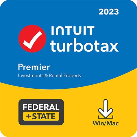 Best Buy TurboTax Premier 2023 Fed E File State Mac OS Windows