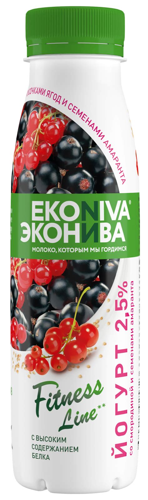 Йогурт Fitness Line со смородиной и семенами амаранта 2,5% 300 г