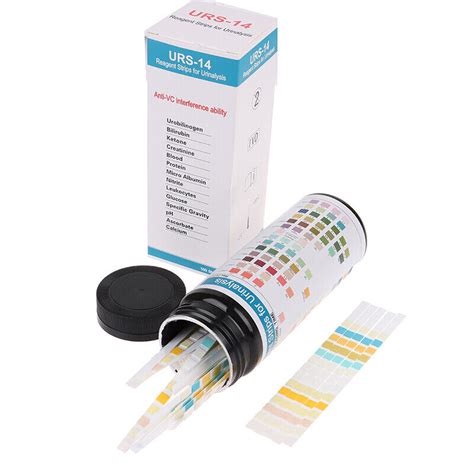 URS 14 100strips Urinalysis Reagent Test Paper Urine PH Test Strips