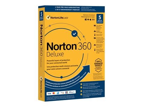 Norton 360 Deluxe 5 Devices 1 Year 21399985 London Drugs