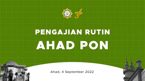 Live Pengajian Rutin Ahad Pon September Ppm Baitussalam