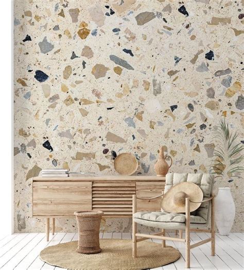 Cool Terrazzo Pattern Wallpaper Terrazzo Wall Mural Trendy | Etsy ...