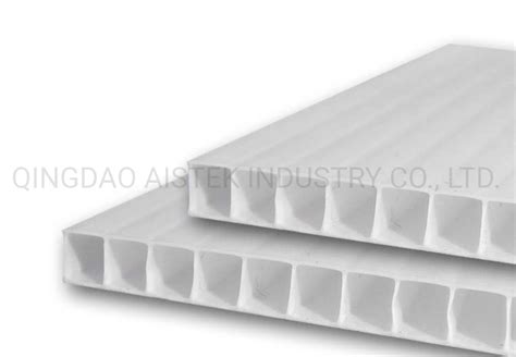 8mm 10mm Fluteboard PP Fluted Board Twin Wall Corrugated Board