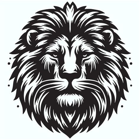 Lion head vector silhouette illustration 36430794 Vector Art at Vecteezy