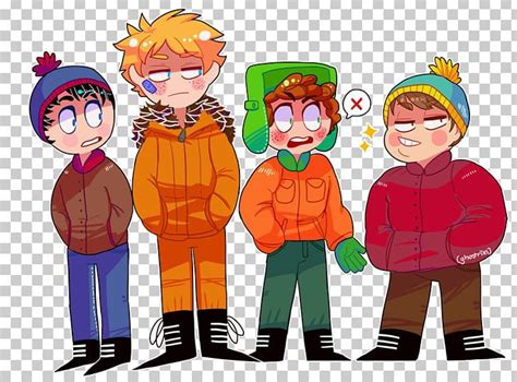 Kenny McCormick Eric Cartman Stan Marsh Kyle Broflovski Tweek Tweak PNG