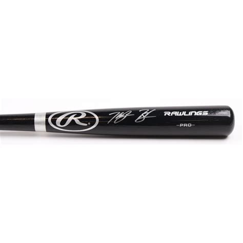 Ke Bryan Hayes Signed Rawlings Pro Baseball Bat Beckett Pristine