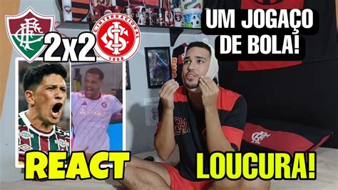 REACT FLUMINENSE 2 X 2 INTER MELHORES MOMENTOS LIBERTADORES 2023