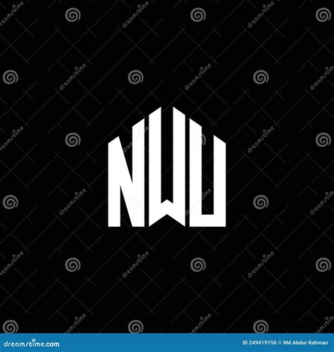 Nwu Letter Logo Design On Black Background Nwu Creative Initials Letter Logo Concept Nwu