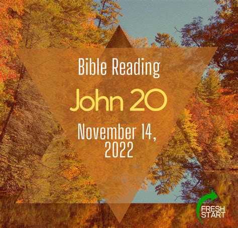 November 14 2022 Bible Reading FRESH START FELLOWSHIP