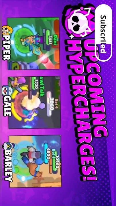 Upcoming 6 New Hypercharge Brawl Stars Youtube